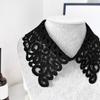 Bequemer falscher Kragen Weiches Polyester Einfach zu tragen Halsaccessoire Abnehmbarer Halskragen Dekorative Halsbekleidung für Damen