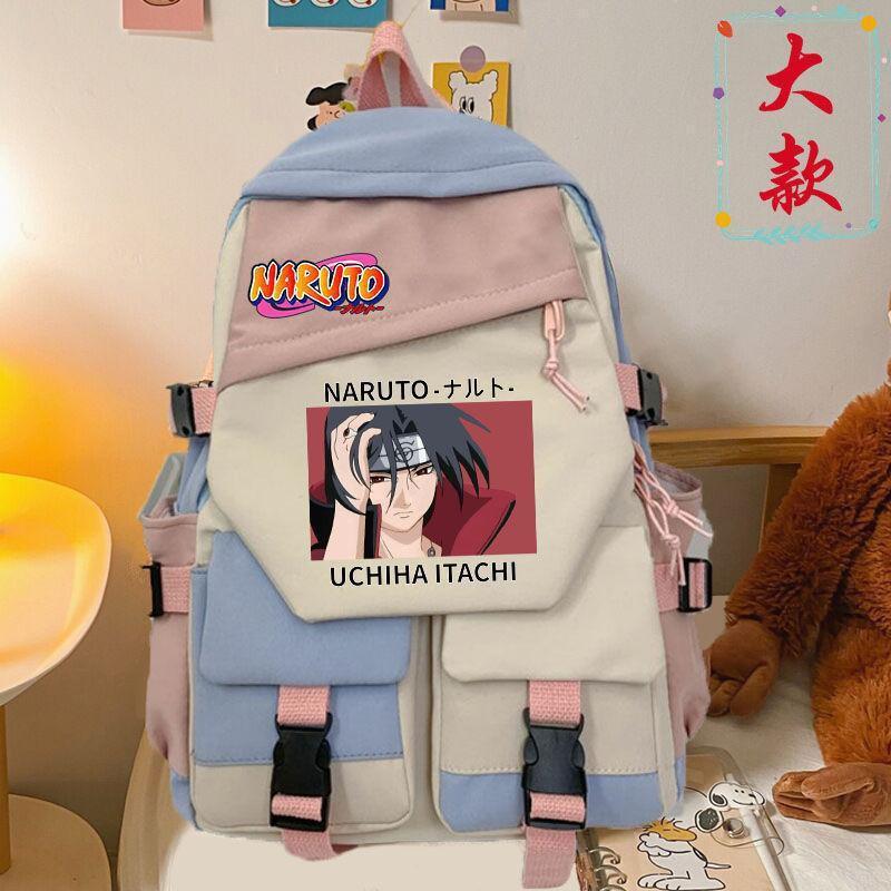 Anime-Themed Lightweight Backpack Teens Students 20-35L Capacity Fits 15-inch Laptop Nylon With Character Print Unisex