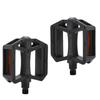 Neutral Zenith Bicycle Reflective Large Set of 1 and for and Cross Bikes Pedals, Lightweight, Flat, Resin, Area, Black, (Left Right) BMX, MTB,