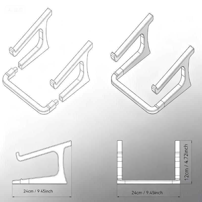 Detachable Laptop Desktop Stand