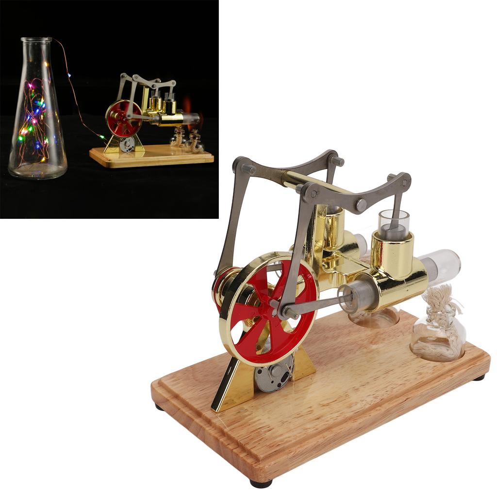 Stirling Engine Model Scientific Physical Model Golden Two Cylinder Balance Stirling Engine Model Ed