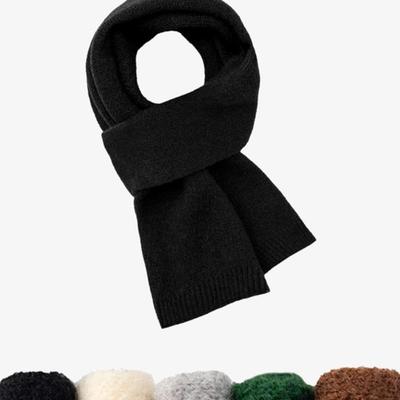 WAAR FOR WOMEN M001 SOFT TOUCH PLAIN SHORT KNIT MUFFLER(5 Colors)