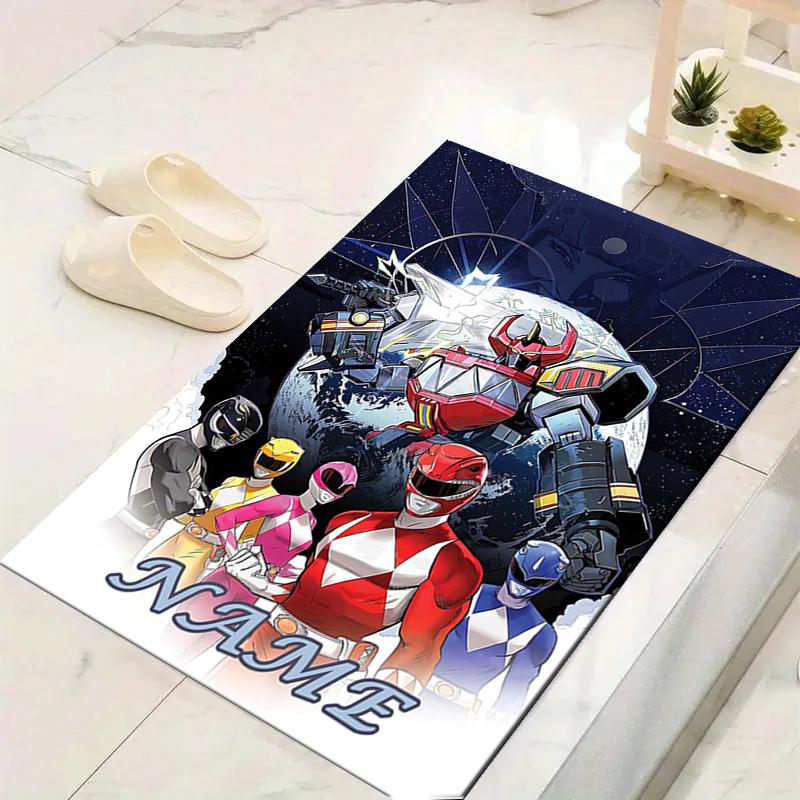 Custom 1Pc Power Rangers Team Rug Office Carpet Indoor Outdoor Entrance Doormat Nonslip Soft And Comfortable Living Room D2915215