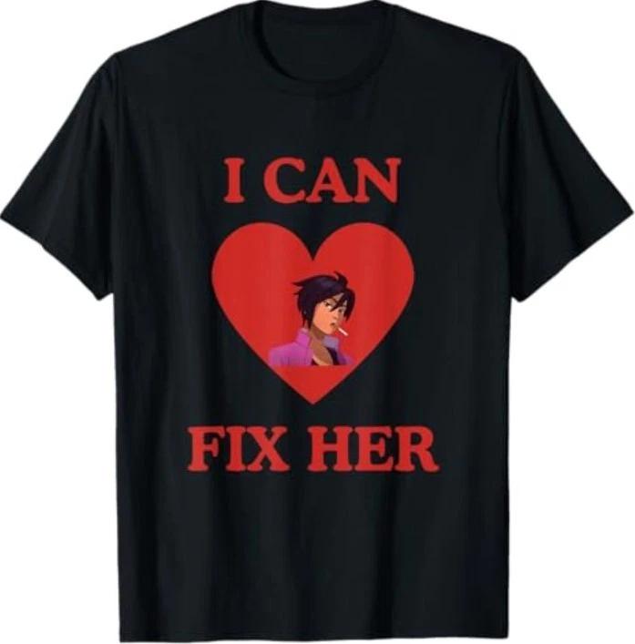 I Can Fix Her Funny Invisigal Love Dispatch Video Game T-Shirt 2XL