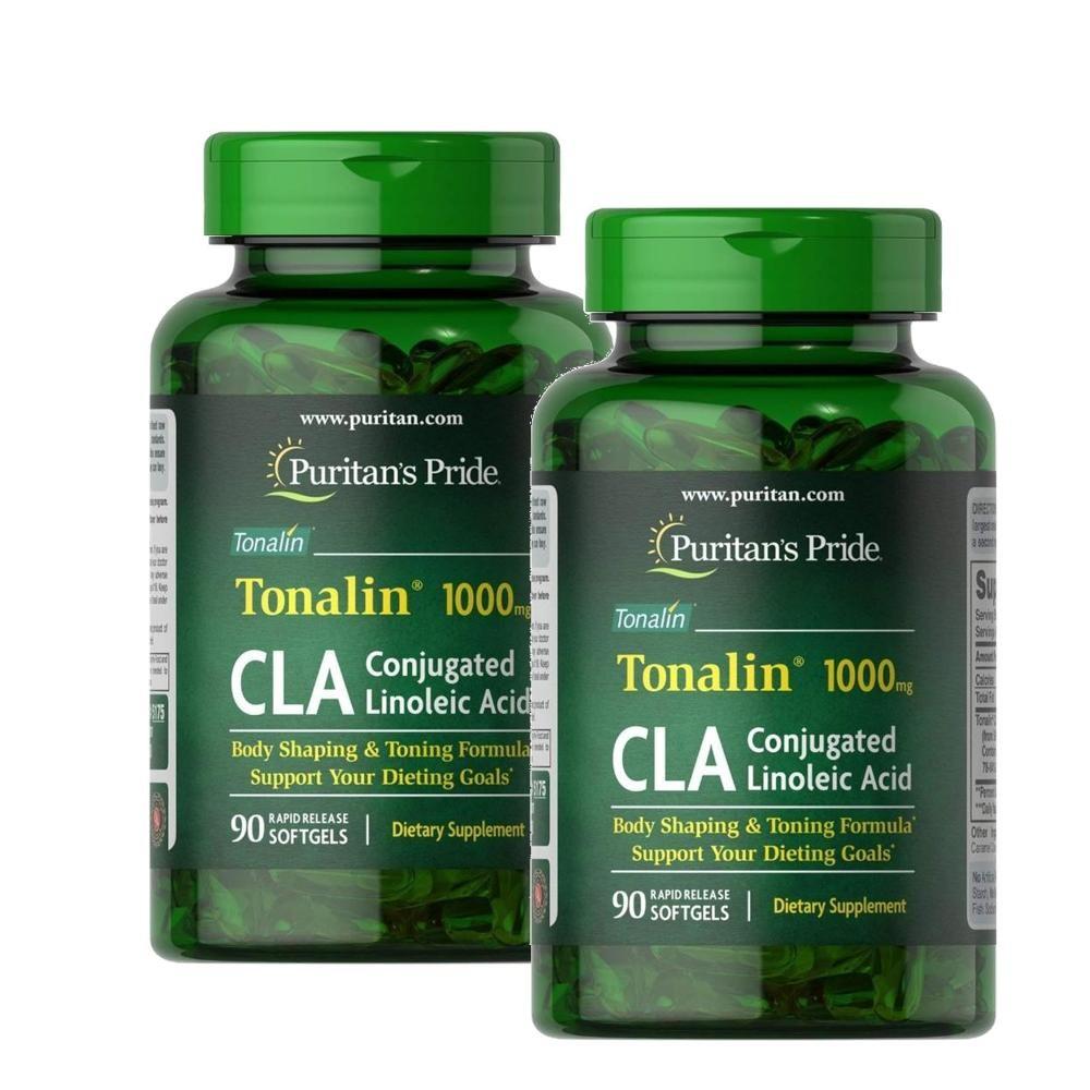 Puritans Pride Tonalin 1000mg CLA Softgels 2 pcs 90 Tablets Ingredients: may be subject to change at the manufacturer’s | 2 pcs 90 Tablets