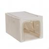 Collapsible Storage Box SpaceSaving with Front Opening Stackable Closet Organizer