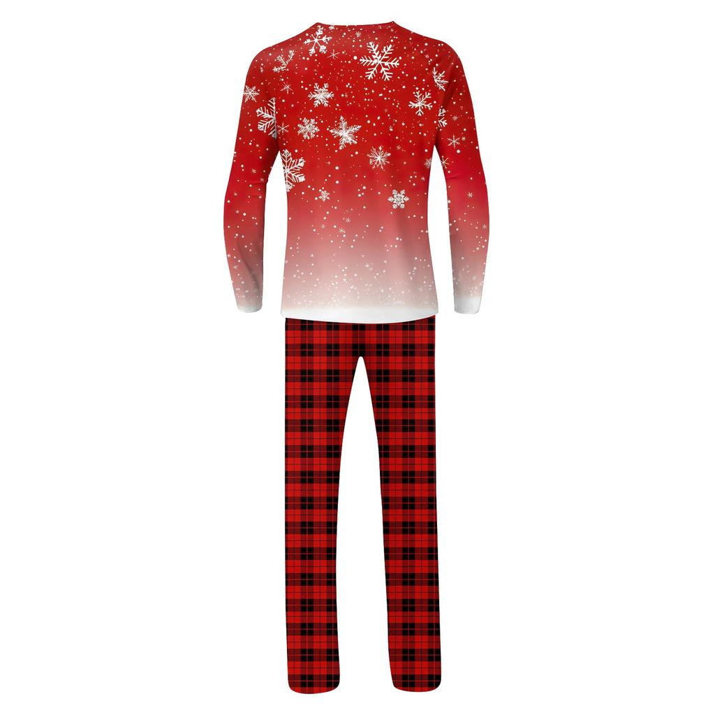 Christmas Prints Family Matching Long Sleeve Tops+Pants Set Family Matching Sets