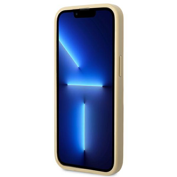 Guess Guhcp14Lhggshd Iphone 14 Pro6,1 Złoty/Gold Hard Case Glitter Script