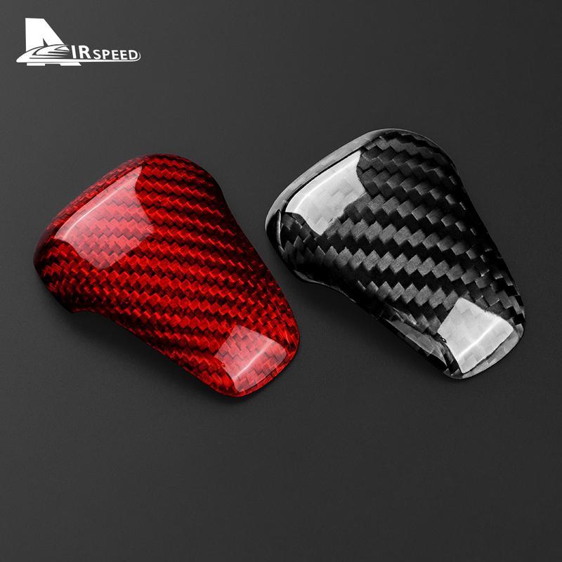 Real Hard Carbon Fiber Car Gear Shift Head Cover Sticker For Subaru Crosstrek Impreza 2024 2025 RHD LHD Interior Accessories