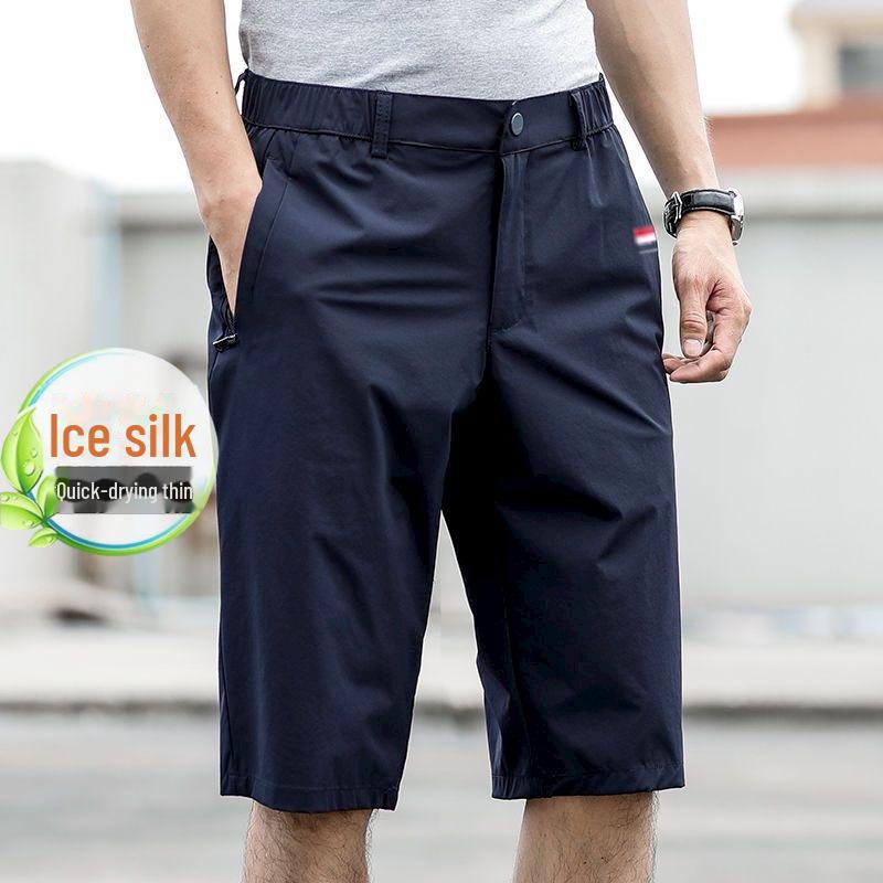 

Men s Summer Quick-Dry Stretch Casual Outdoor Pants - Loose Fit, Large Size, Straight Leg Trousers L (90-120 jin)