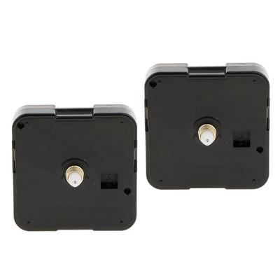2 Stück schwarze Wanduhr Quarzwerk Mechanismus DIY Ersatzteil