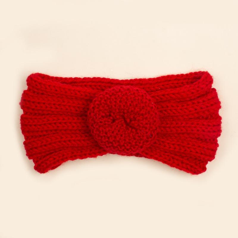 Autumn and Winter New Baby Wool Donut Hair Accessories, Children's Knitted Wool Headband, Baby Headband