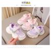 Girls Shoes Spring and Autumn Sports Shoes Foot Stepping Lamp Mesh Children Baby Breathable Mesh Shoes Casual Shoes Medium and Small Children