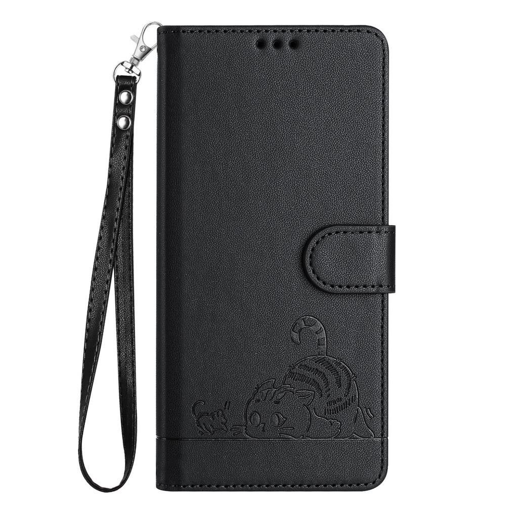 Anti-Diebstahl Leder Flip Wallet Hülle für iPhone 15 Pro Max, 13/14