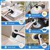 Electric Spin Scrubber, Cordless Shower Scrubber with Battery Level Display, 2 Speeds Electric Scrubber for Cleaning with 6 Replaceable Heads,