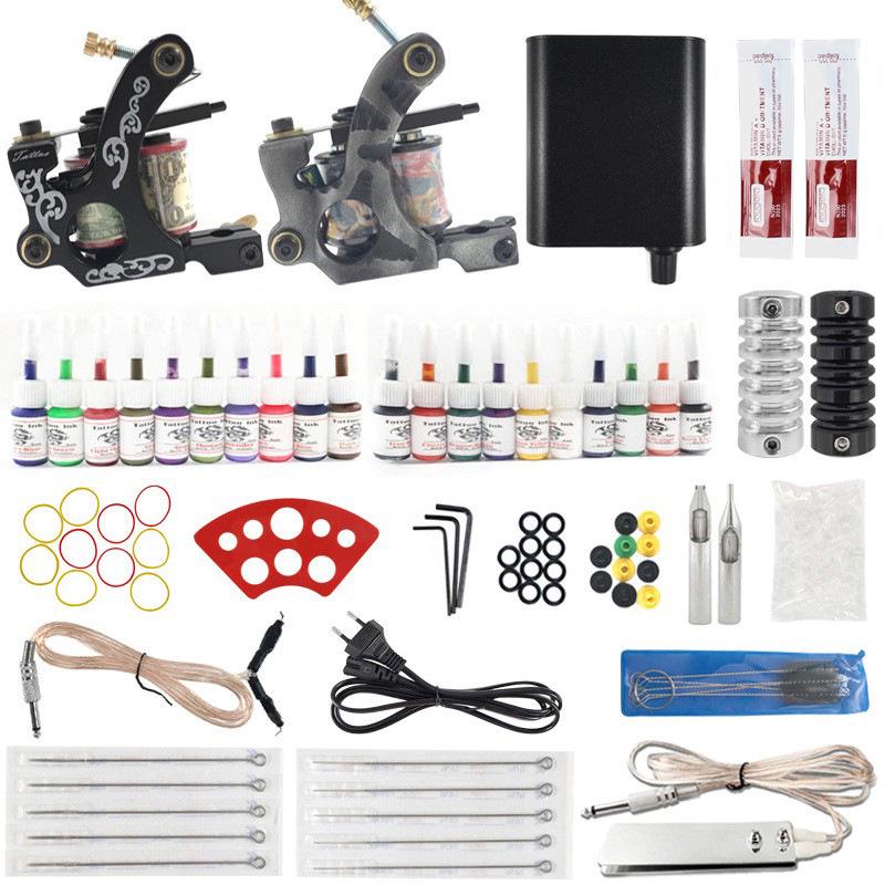 

Ouliang New Extraordinary Dual Tattoo Machine Set for Beginners