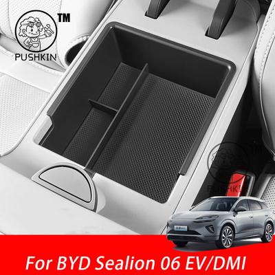 For BYD Sealion 06 EV/DMI 2025 2026 Car Armrest Storage Box Center Console Organizer Center Console Interior Accessories