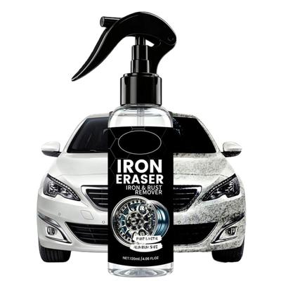 Sprej na odstraňování železa pro auta, Odstraňovač rzi pro kola Prach z brzd, 120ml Čistič kovů pro lak automobilu, Rychle rozpouští skvrny od rzi