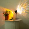 1 pezzo, Luce Proiezione Tramonto Onda d'Acqua Doppia Testa, Spina USB Utilizzo Faretti Parete di Sfondo, Decorazione Casa Moderna Novità Sorpresa Regalo Luce da Scrivania