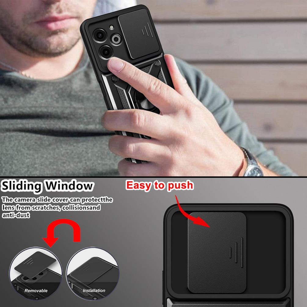 Funda Protectora de Cámara para Tecno POVA 6 Pro POVA 5 4 Pro Pova Neo 2 Tecno Camon 30 30 Premier 20 Pro Armor Híbrida con Anillo Cubierta Trasera