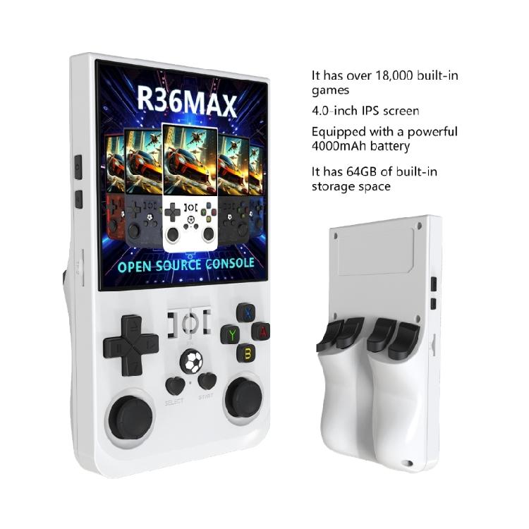 64GB R36MAX Retro Handheld Video Game Console Linux System 4Inch IPS Screen 64GB Portable Pocket Video Player