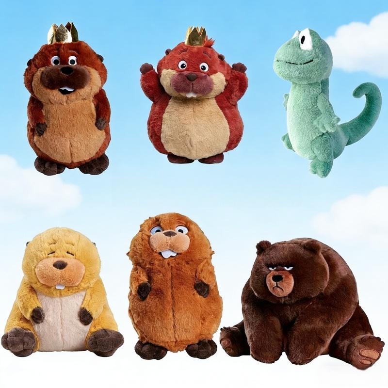 Hoppers Plush Doll New Anime Peripherals Beaver Transformation Stuffed Toy Soft Collectible Plushie For Surprise Birthday Gift