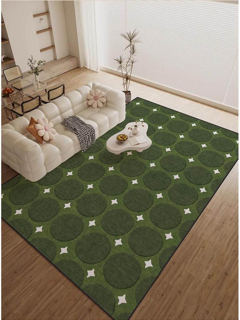 French Stain-Resistant Living Room Carpet: Large, Non-Slip, Water-Absorbent, Easy-Care Sofa Mat