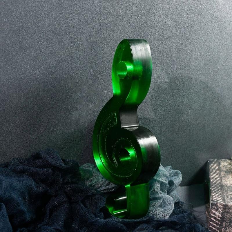 3D Candlestick Silicone Mold Music Symbol Shaped Candle Base Molds Candle Holder Mould Stylish Home Decorations Moulds