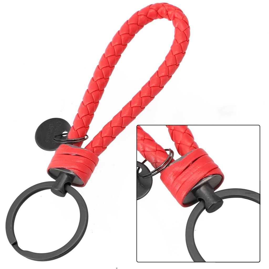 1x přívěsek na klíče splétaný módní přívěsek na klíče do auta