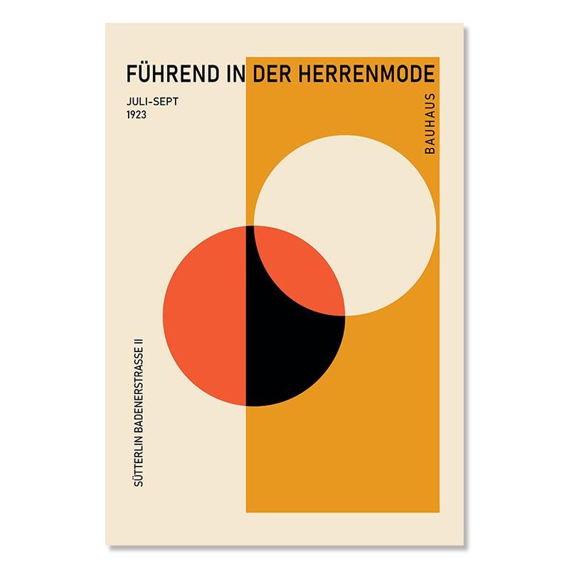 Bauhaus Abstract Minimalist Geometric Poster Vintage Color Block Canvas Paintings Wall Art Print Picture Living Room Home Decor