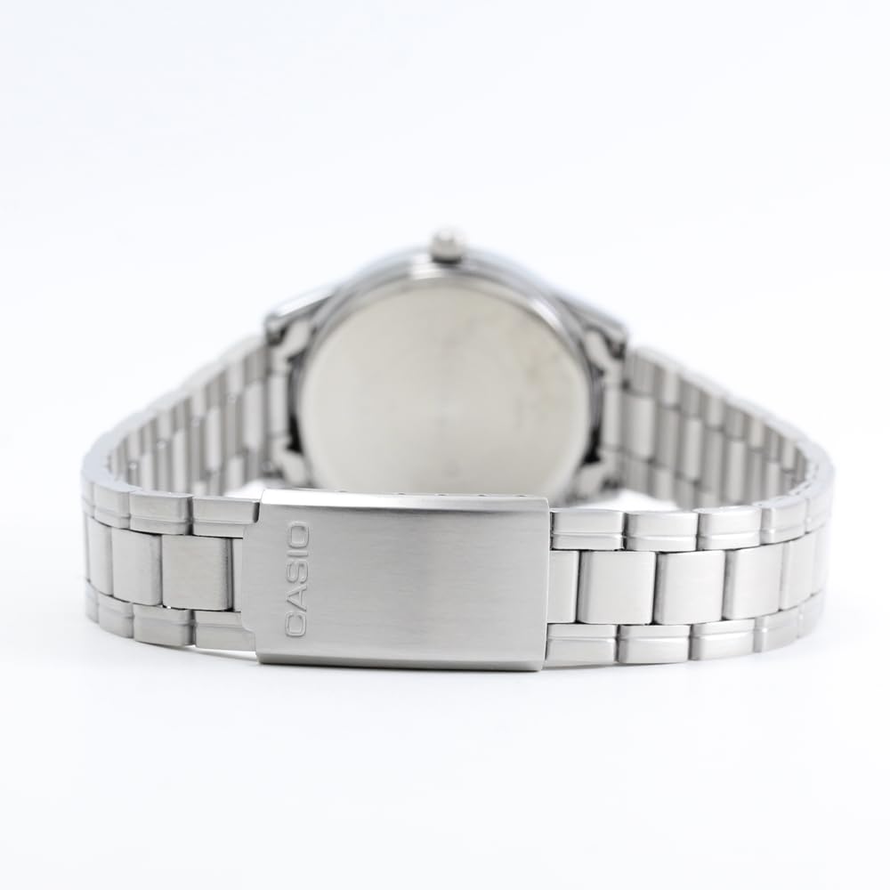 CASIO Quartz Analog Stainless Women's Watch, Steel, Silver/Sky Blue, LTP-V005D-2B3 [Used]