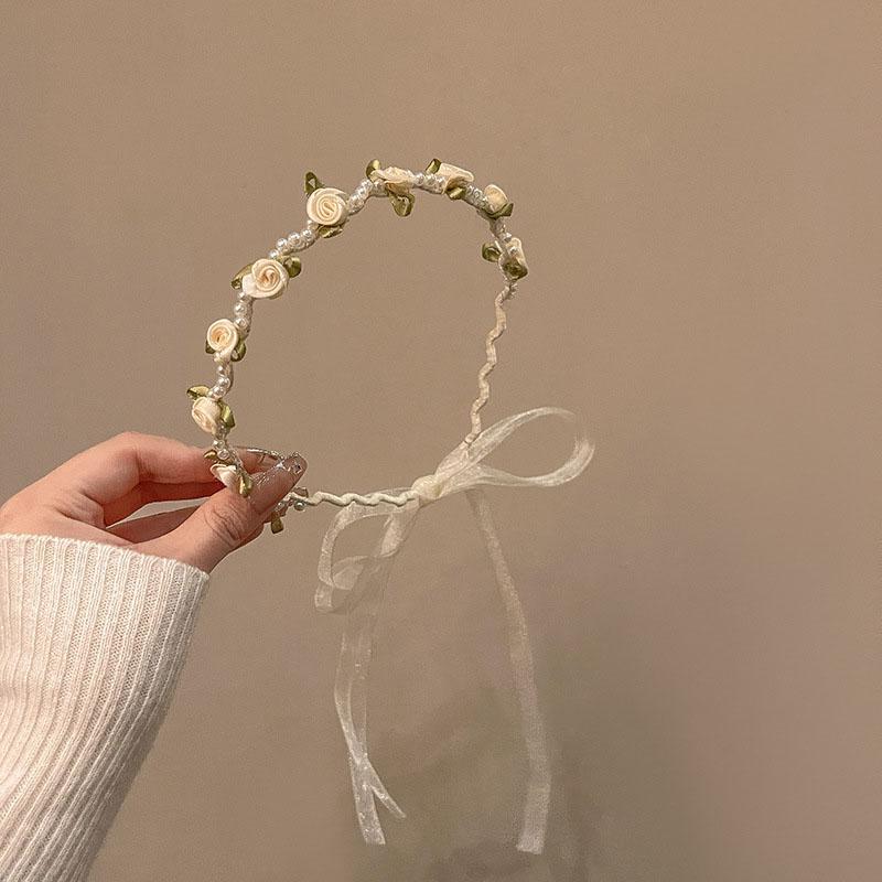 

1 шт. Модные ленточные банты с кисточками и цветами, повязки на голову, обручи для волос для женщин, девочек, аксессуары для волос для вечеринок