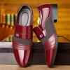 Oxford Shoes Men's Luxury Lacquer Wedding Shoe Pointed Toe Dress Shoes for Men Classic Business Men Leather Shoes Big Size 38-48