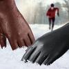 Women's Warm PU Leather Gloves for Autumn and Winter Windproof and Cold Proof Outdoor Cycling Versatile Black Gloves