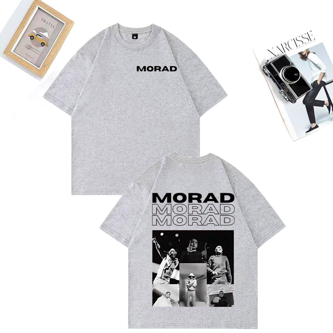 

Rapper Morad MDLR Album Merch Fashion T Shirt Unisex WOMEN Clothing Casual Cotton Tshirt Hip Hop Short Sleeve Tshirts Streetwear 4XL