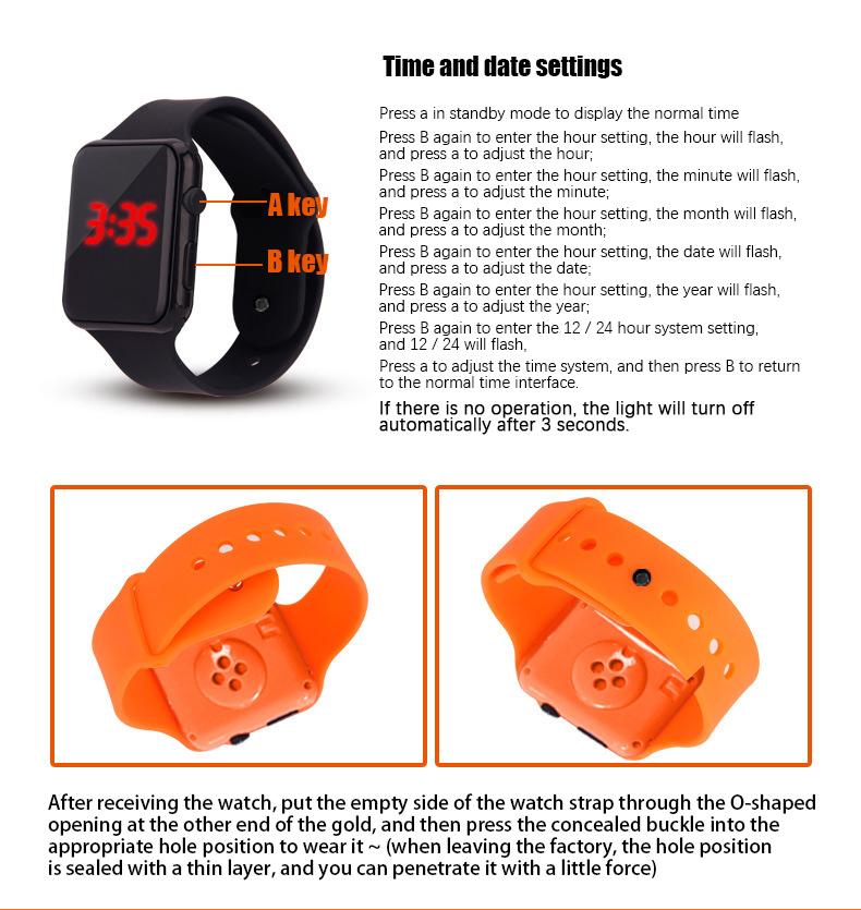 Women Watch 2022 Electronic Watch for Girls Digital Wristwatches Bracelet Ladies Watch Lover Sport Watch Alarm Clock LED Watch