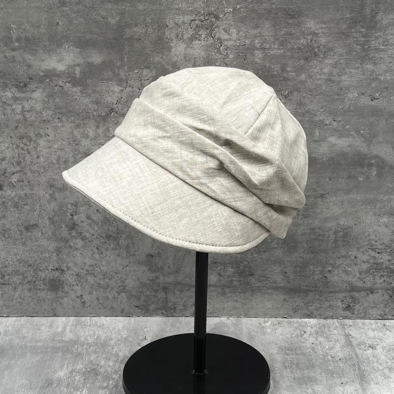Japanese Retro Pleated Basin Hat Women'S Spring And Summer Temperament Shows Small Face Versatile Thin Fisherman Hat