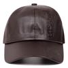 Adjustable Men Vintage Hat Casual Wear Sun Protection Hat Leather Baseball Cap  Climbing Cycling