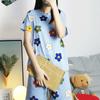 Summer Pajamas Women'S Sweet And Cute Style Cartoon Comfortable Casual Short-Sleeved Shorts Loungewear Set