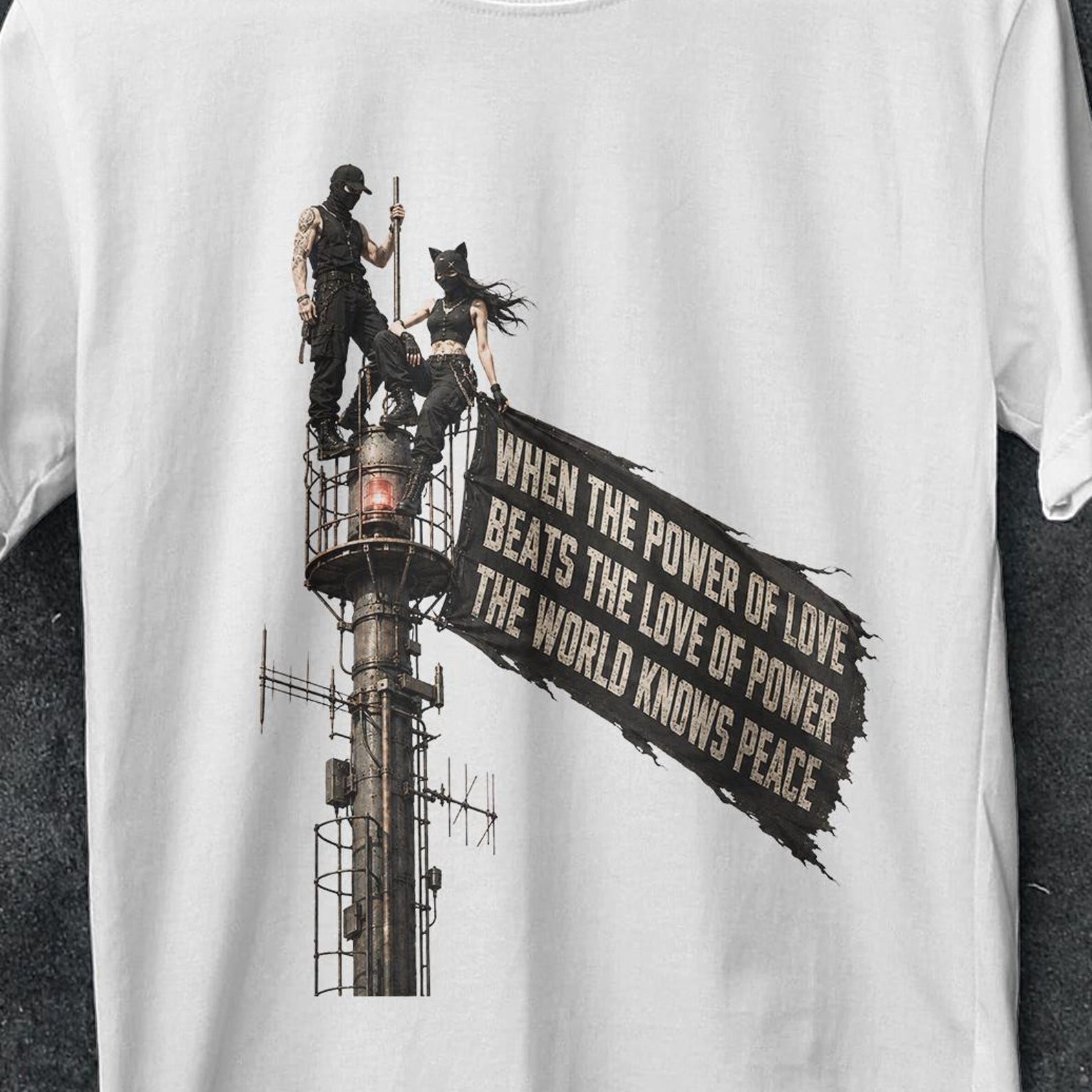 Power Of Love Peace Empire State Building Inspired Tee, Empire State Building Shirt, Nikolau Ivan Beerkus Quote Shirt, Angela Nikolau, love S