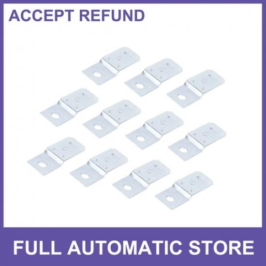 10 Pcs 5 mm Hole Diameter Silver Tone Automotive Relay Bracket Replacement