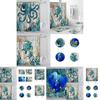 Eco-friendly Sea Turtle Octopus Shower Curtain Featuring Soft Polyester Fiber And Easy Installation Hooks
