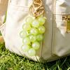 Keychain Pendant Transparent Grape Shape Acrylic Key Chain with with Lobster Clasp