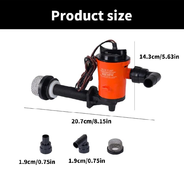 Rustproof Long Life Motor Submersible Aerator Pump Parts For Fishing Boat Marine Activities Enhanced Water Circulation