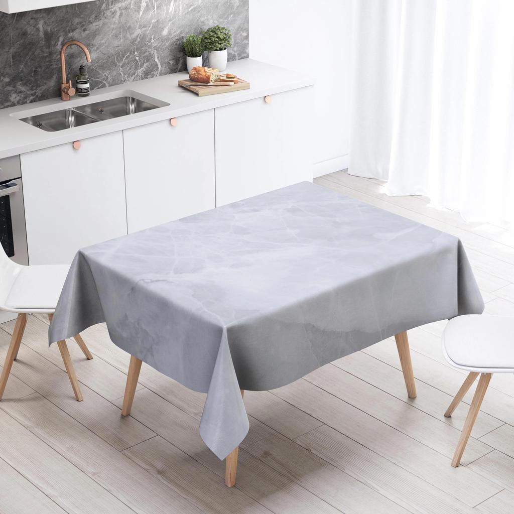 Marble Striped Tablecloth Home Decor Stain Resistant Waterproof Table Decoration Rectangular Kitchen Fireplace Tops