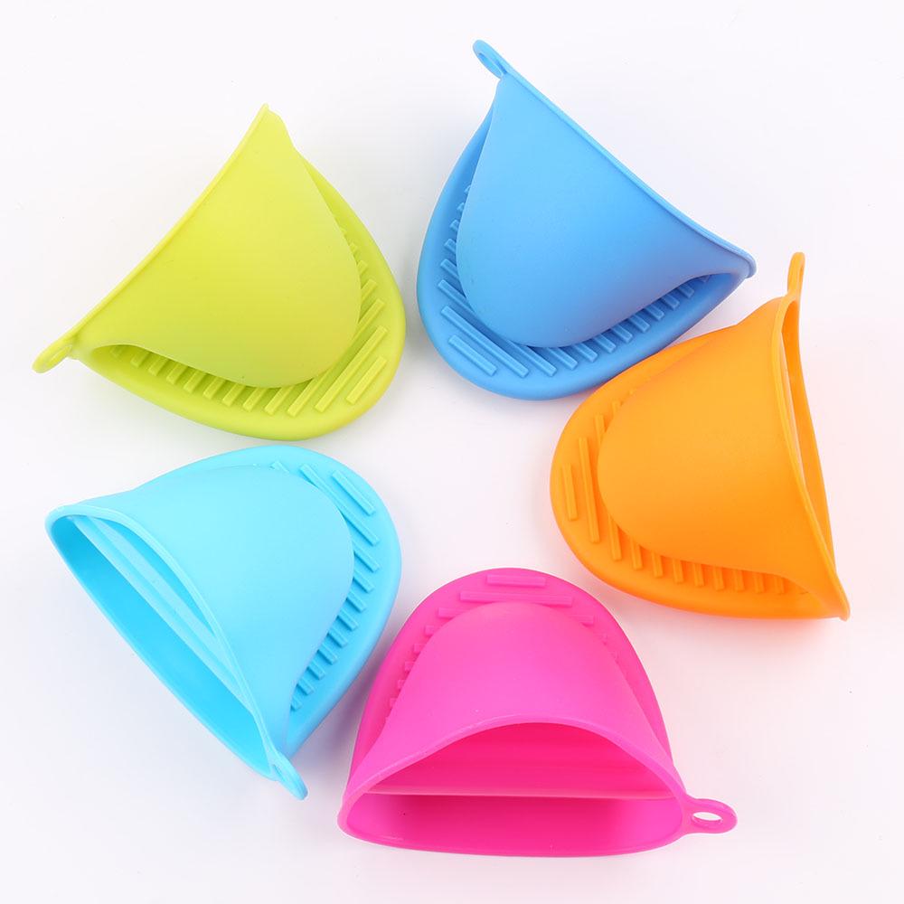 1PC Thick Silicone Oven Gloves Heat Resistant Anti-Scald Gloves for Kitchen Cooking Pinch Grips Pot Holder Silicone Accessories