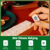 Mini Chinesisches Mahjong Set Reise Mahjong Spiel Set mit 146 Steinen Traditionelles Chinesisches Spiel für Reise Party Familientreffen