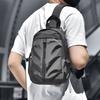 Multifunction Men's Chest Bag Solid Color Nylon Shoulder Bag Fashion Sports Crossbody Bag  Fitness