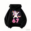 Autumn SIX SEVEN Funny Children Hoodies Level 67 Chaos Hooded Sweatshirt Kids Boy Girl Streetwear Graphic Casual Sport Pullover