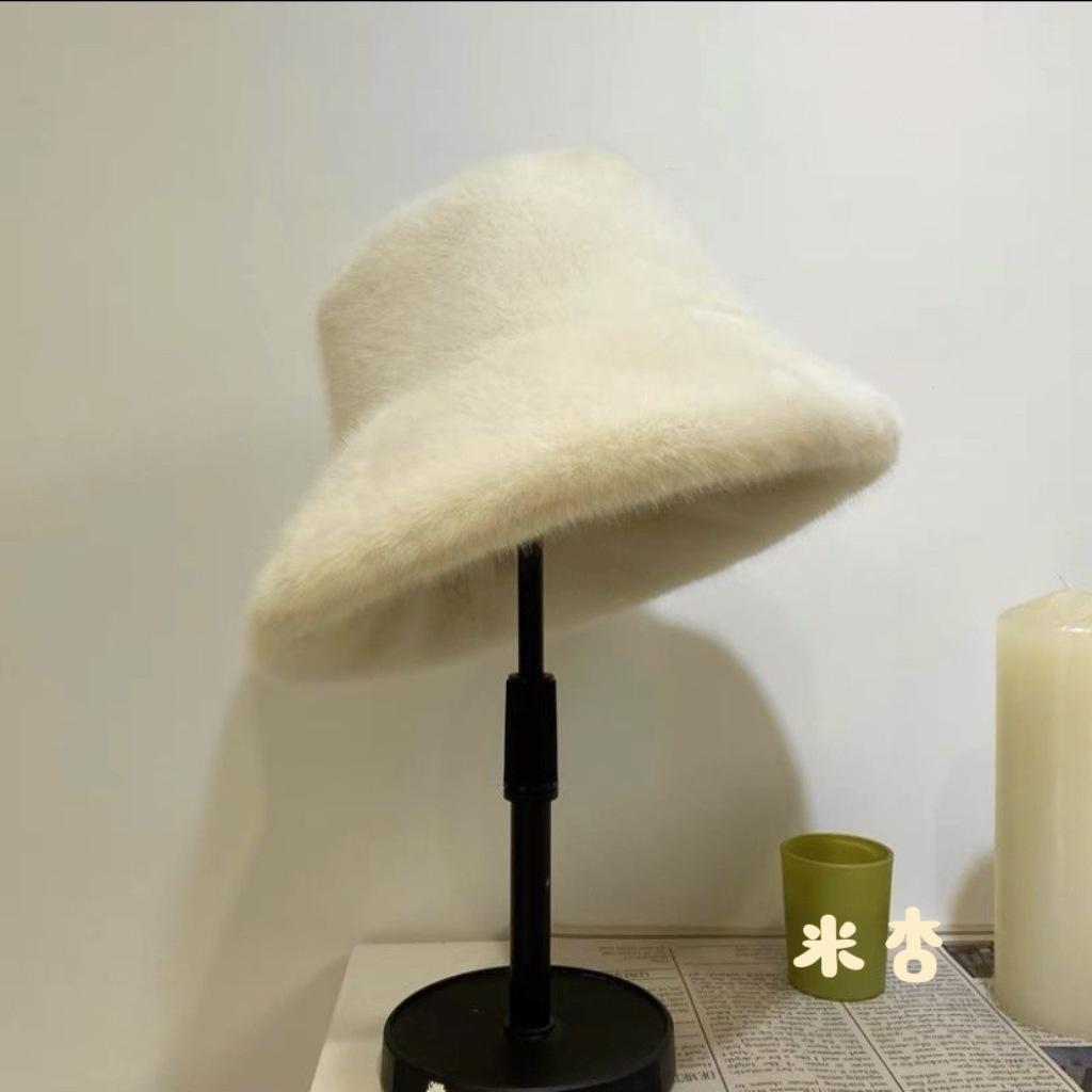 Chapeau de pêcheur à imprimé léopard pour femme, chapeau d'hiver épais en fourrure, chaud, style féminin, mode automne-hiver, polyvalent, imprimé léopard, reine